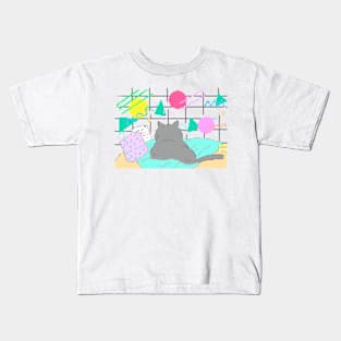 80's Cat Game Kids T-Shirt